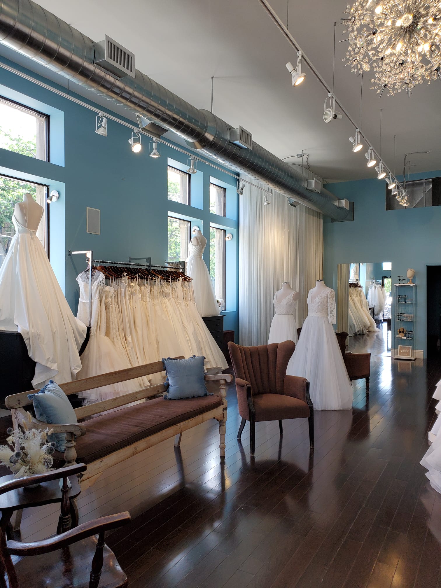 The interior of the Lea-Ann Belter Toronto bridal shop