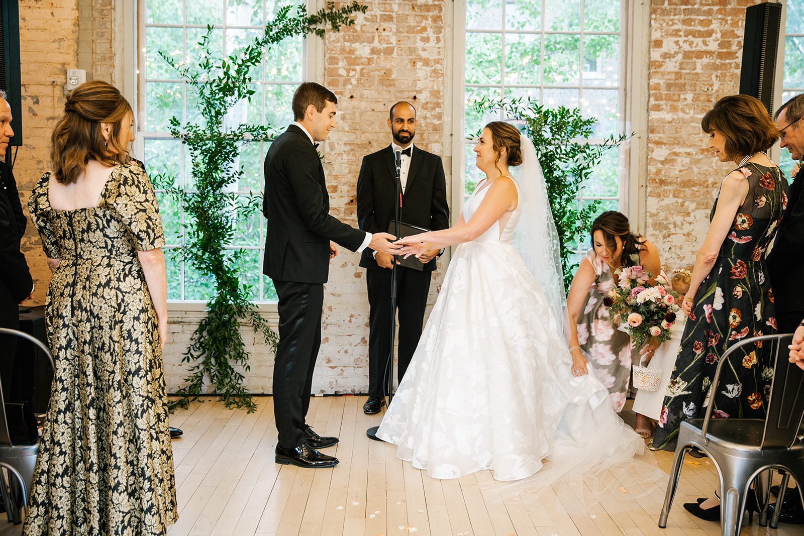Wedding at Mass MoCa - Lea-Ann Belter Bridal Sofia wedding gown