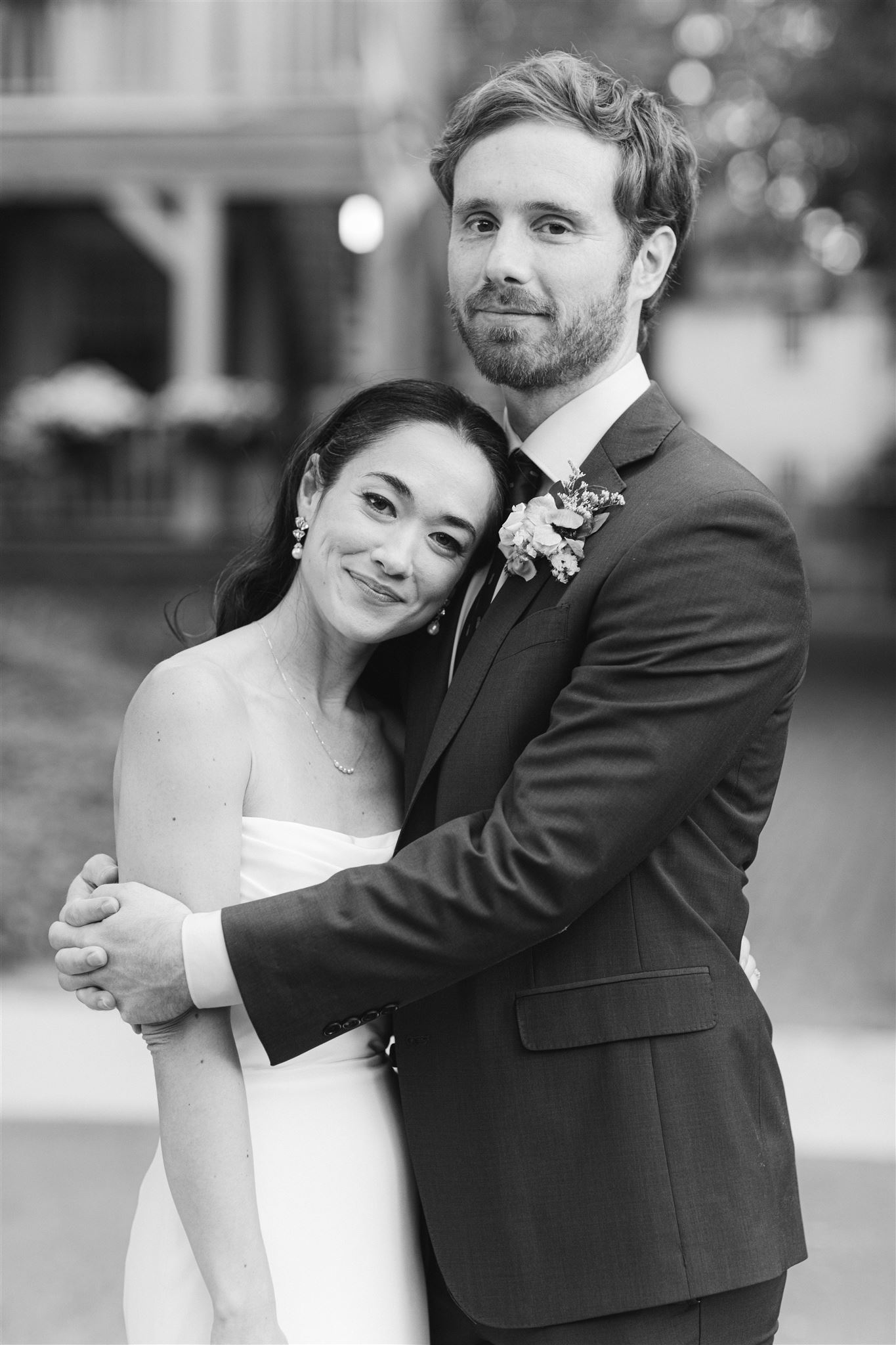 Toronto Wedding at Pillar and Post Hotel - custom Lea-Ann Belter Bridal gown