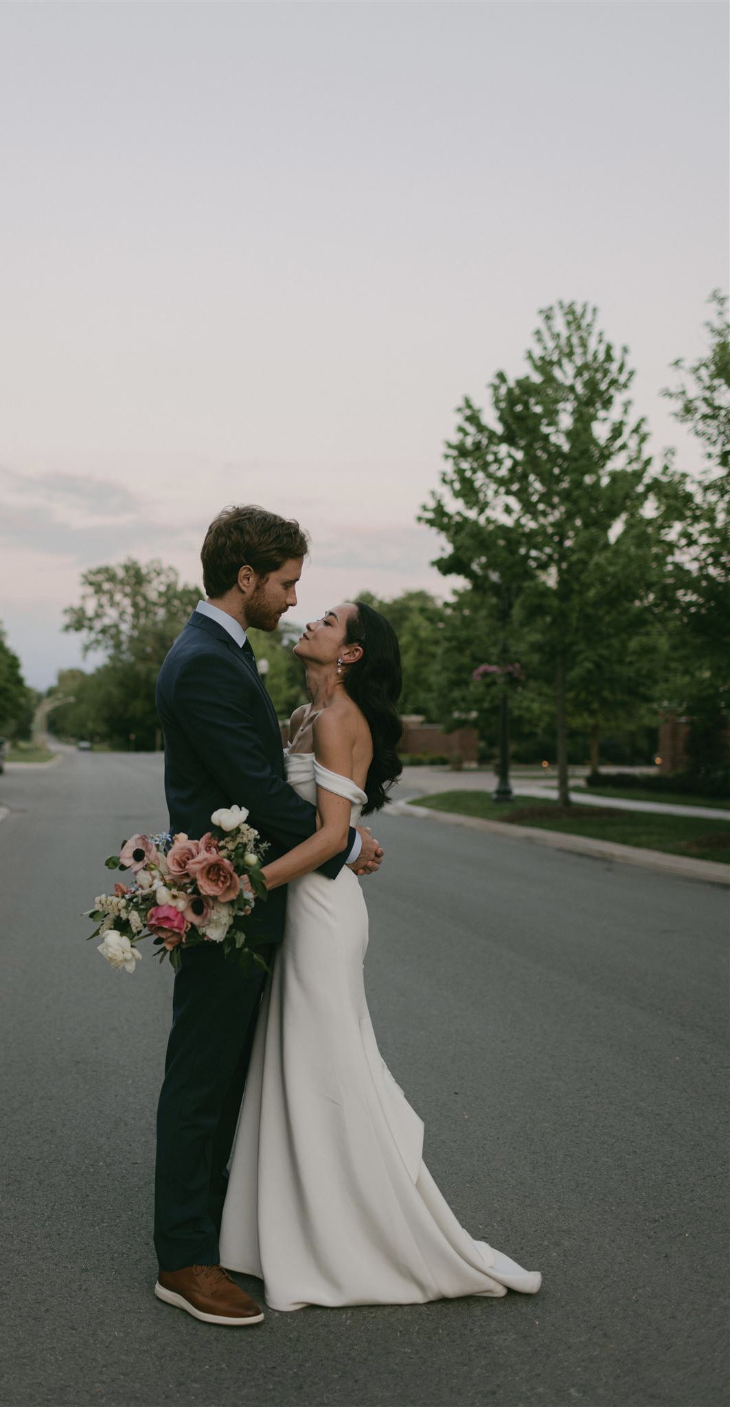 Toronto Wedding at Pillar and Post Hotel - custom Lea-Ann Belter Bridal gown