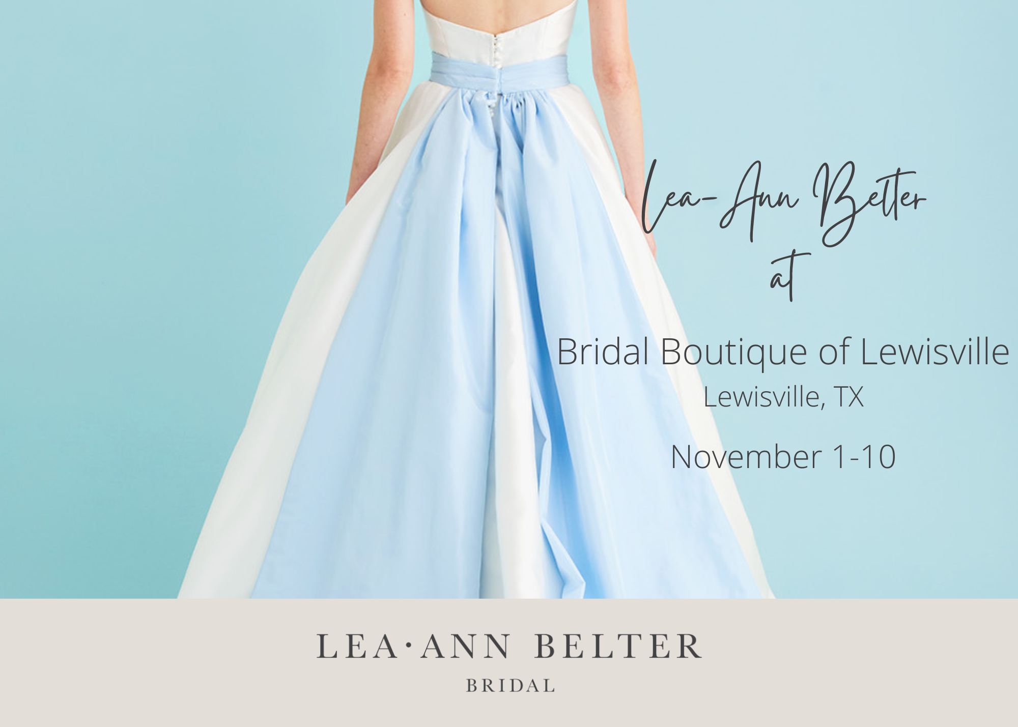 Texas Bridal Gown Trunk Show | Bridal Boutique Lewisville